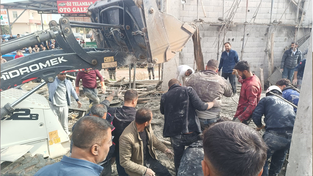 Şanlıurfa’da inşaat çöktü: 5 işçi göçük altında kaldı