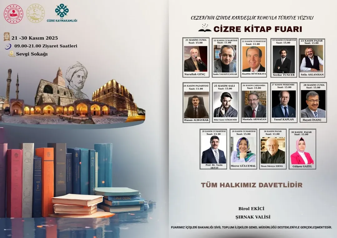 Cizre’nin En Büyük Kitap Fuarı Başlıyor
