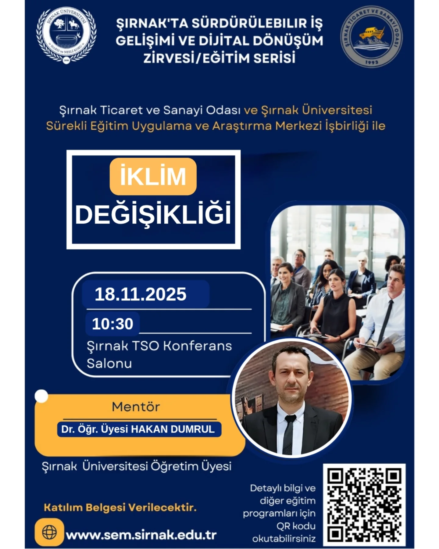 Şırnak’ta İş Dünyasına ‘İklim Değişikliği’ Eğitimi